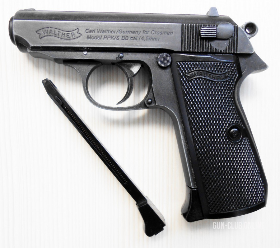 Пневматический пистолет Crosman Walther PPK/S